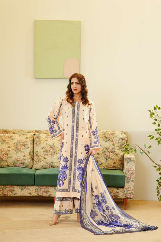 Elegant Floral - Premium Poly Lawn