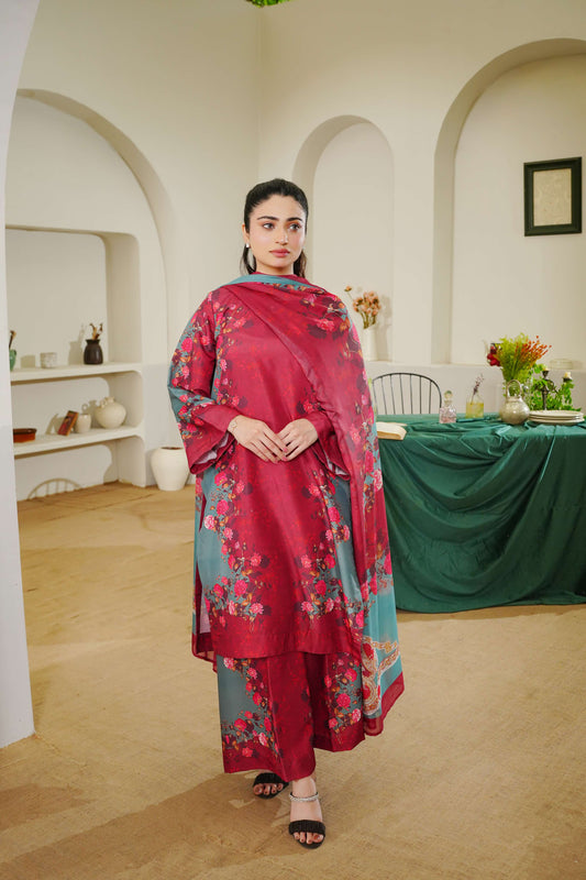 Crimson Charm - Premium Poly Lawn