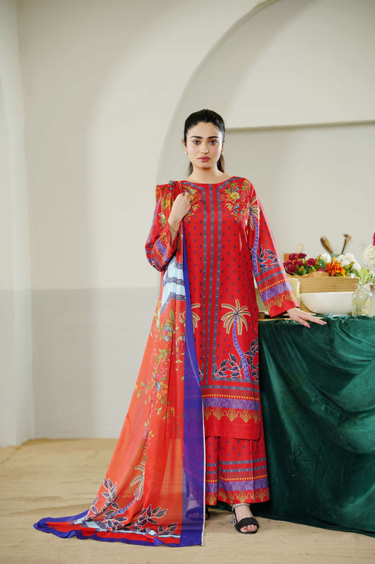 Scarlet Elegance - Premium Poly Lawn